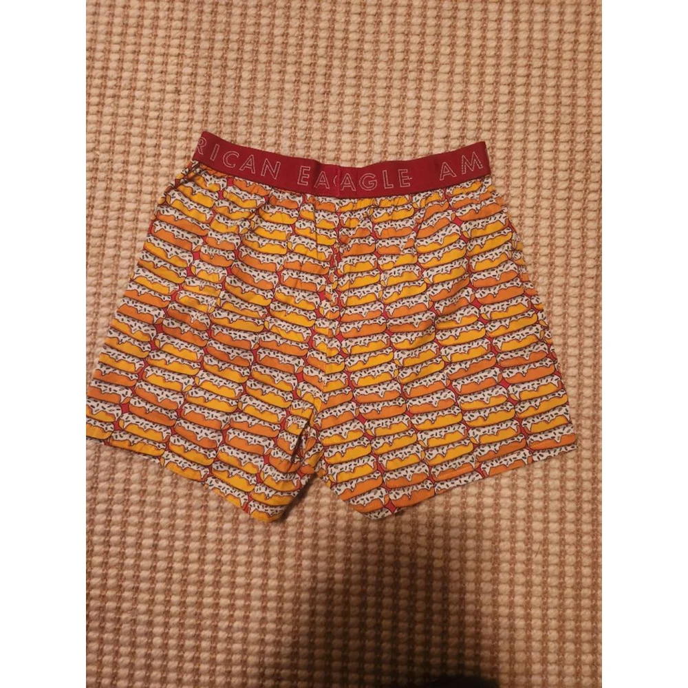 Men's American Eagle Orange Donut Print Boxers S - Picture 7 of 7